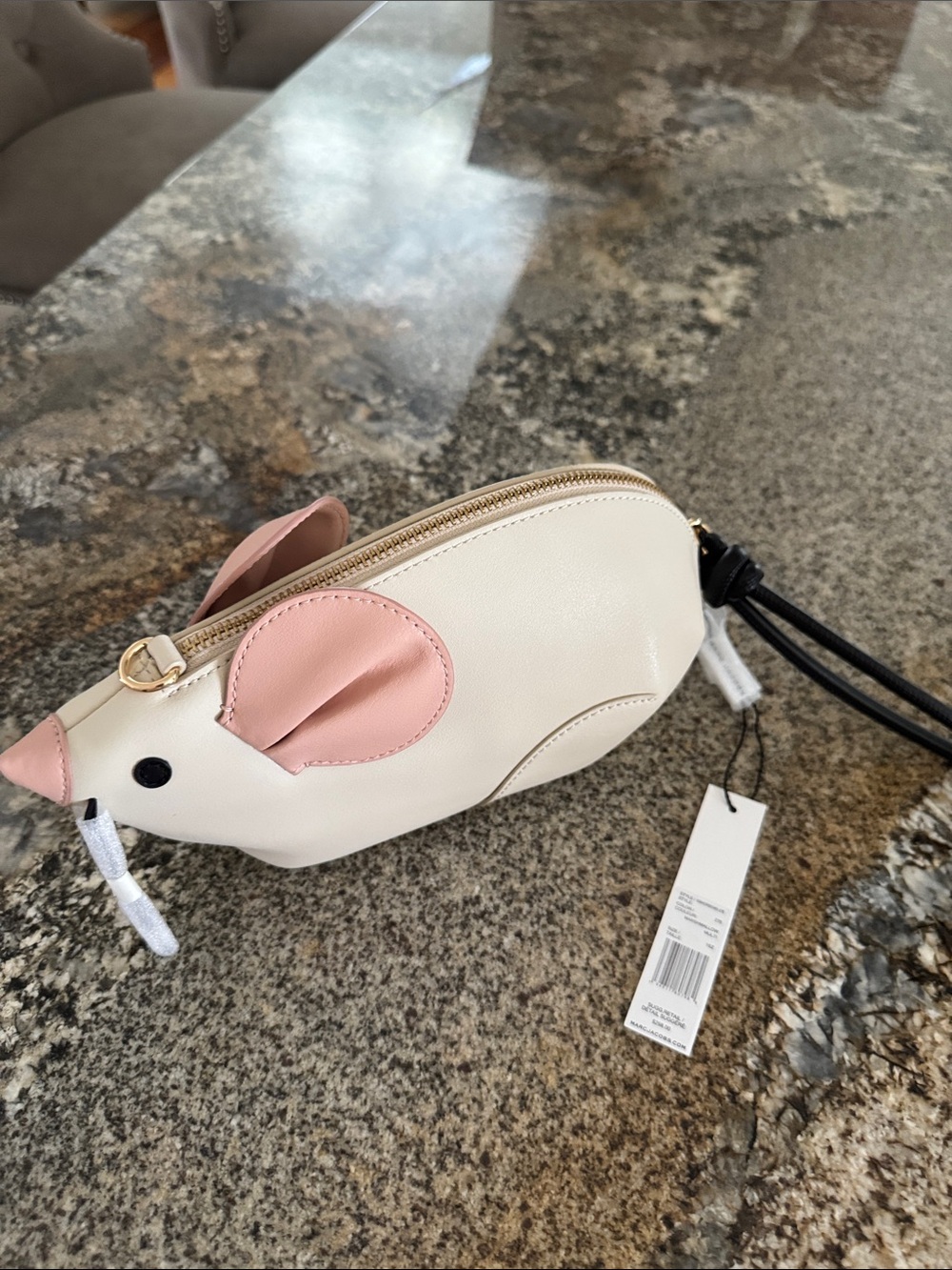 Marc Jacob’s Leather Mouse Crossbody Bag - Discontinued And Hard To Find